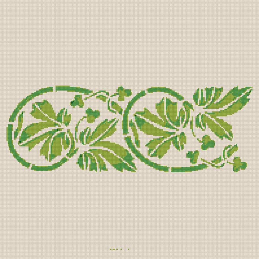 листья - орнамент, листья - предпросмотр