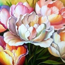 Схема вышивки «Тюльпаны»