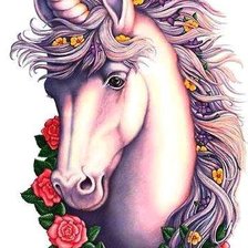 Схема вышивки «Единорог»