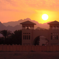 Схема вышивки «Закат»