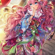 Схема вышивки «Девушка»