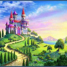 Схема вышивки «Дорога к замку»