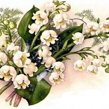 Схема вышивки «Ландыши»