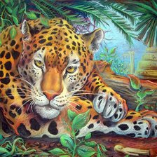 Схема вышивки «гепард»