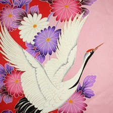 Схема вышивки «журавли»