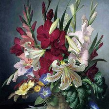 Схема вышивки «цветы»