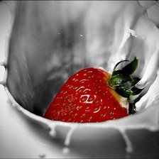 Схема вышивки «клубника»