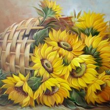 Схема вышивки «Подсолнухи»