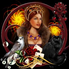 Схема вышивки «Девушка»