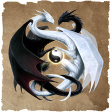 Схема вышивки «инь и янь»