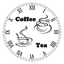 Схема вышивки «Часы для кухни»