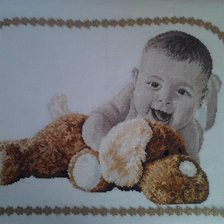 Схема вышивки «детская метрика»