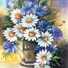 Схема вышивки «букет цветов»