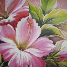 Схема вышивки «Гибискус»