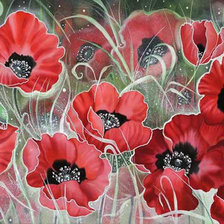 Схема вышивки «Маки»