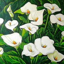 Схема вышивки «Каллы»