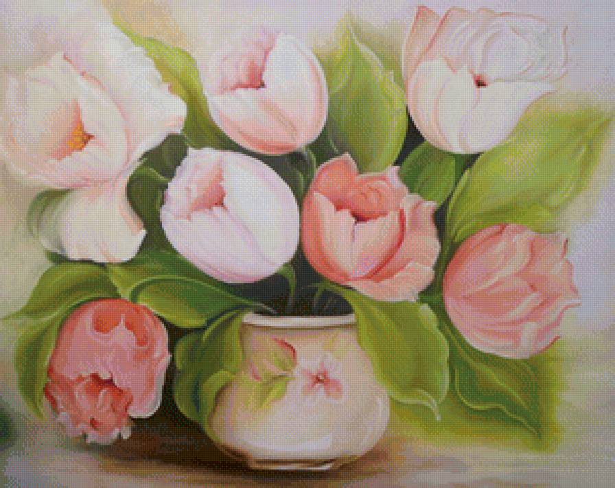 Тюльпаны - тюльпан, букет, тюльпаны, цветок, цветы - предпросмотр