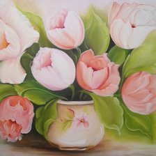 Схема вышивки «Тюльпаны»