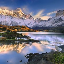 Схема вышивки «в горах»