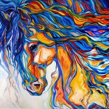 Схема вышивки «Лошадь2»