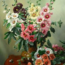 Схема вышивки «Мальвы»