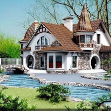 Схема вышивки «домик мечты»