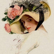 Схема вышивки «Незнакомка»