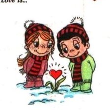 Схема вышивки «love is...»