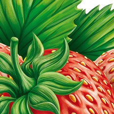 Схема вышивки «клубника»