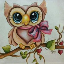 Схема вышивки «сова»