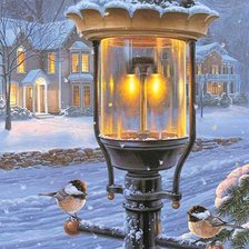 Схема вышивки «Огни вечернего города»