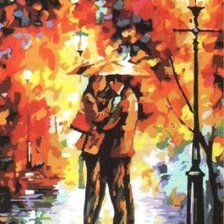 Схема вышивки «Влюбленные»