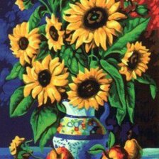 Схема вышивки «Подсолнухи»