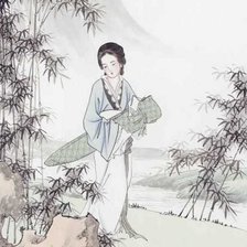 Схема вышивки «Японка»