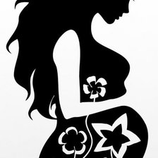 Схема вышивки «Беременная женщина»