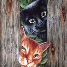 Схема вышивки «Любопытные»