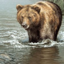 Схема вышивки «Медведь»