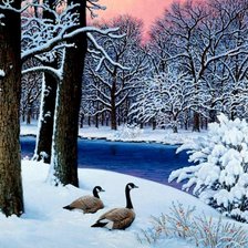 Схема вышивки «Серия "Зима пришла"»