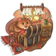Схема вышивки «Запасы хомяка»