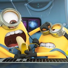 Схема вышивки «миньоны»