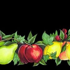 Схема вышивки «фрукты»