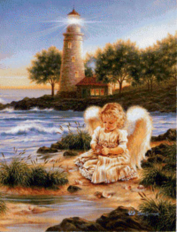 Ангелок - ангел, маяк - предпросмотр