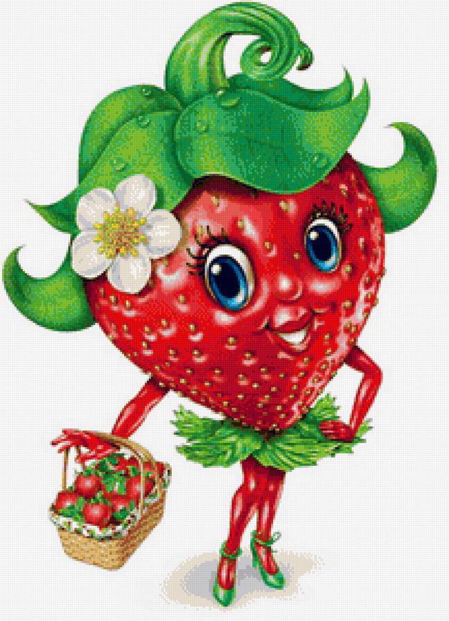 Модная клубничка - на кухню, клубника, ягода, ягоды - предпросмотр