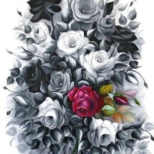 Схема вышивки «Розы»