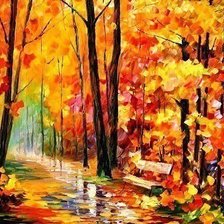 Схема вышивки «Осенний парк»