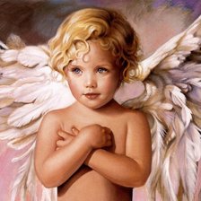 Схема вышивки «ангел»