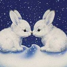 Схема вышивки «Зайчишки»