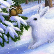 Схема вышивки «Зайчонок»