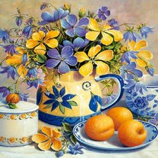 Схема вышивки «натюрморт»