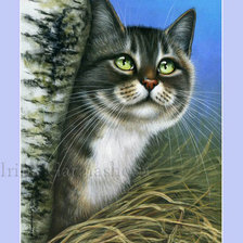 Схема вышивки «котейко»